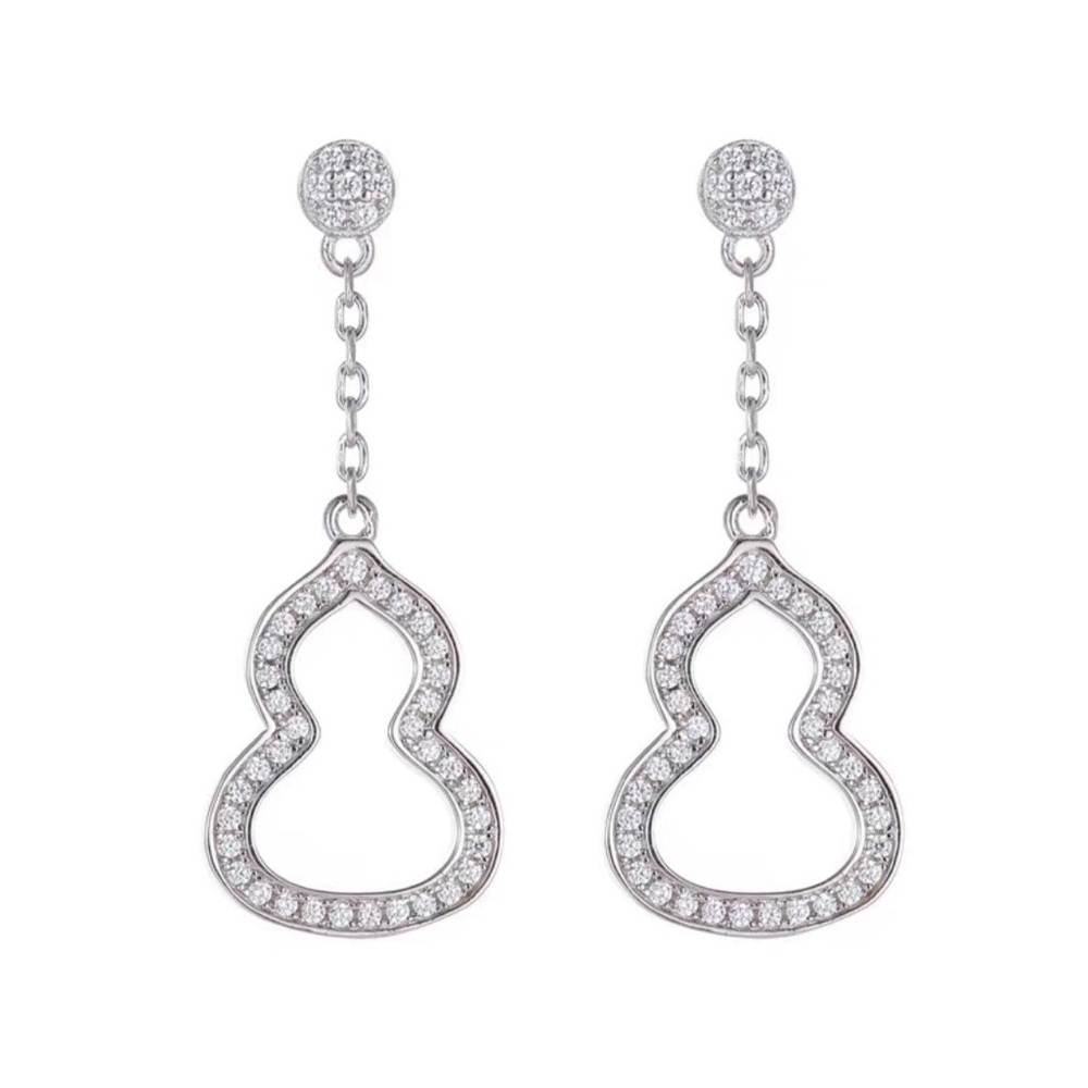 Stunning Silver Chain Drop Earrings